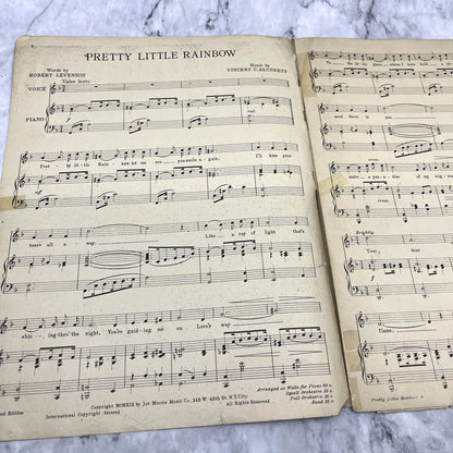 Pretty Little Rainbow an Indian Love Song Plunkett 1919 Sheet Music V37-5
