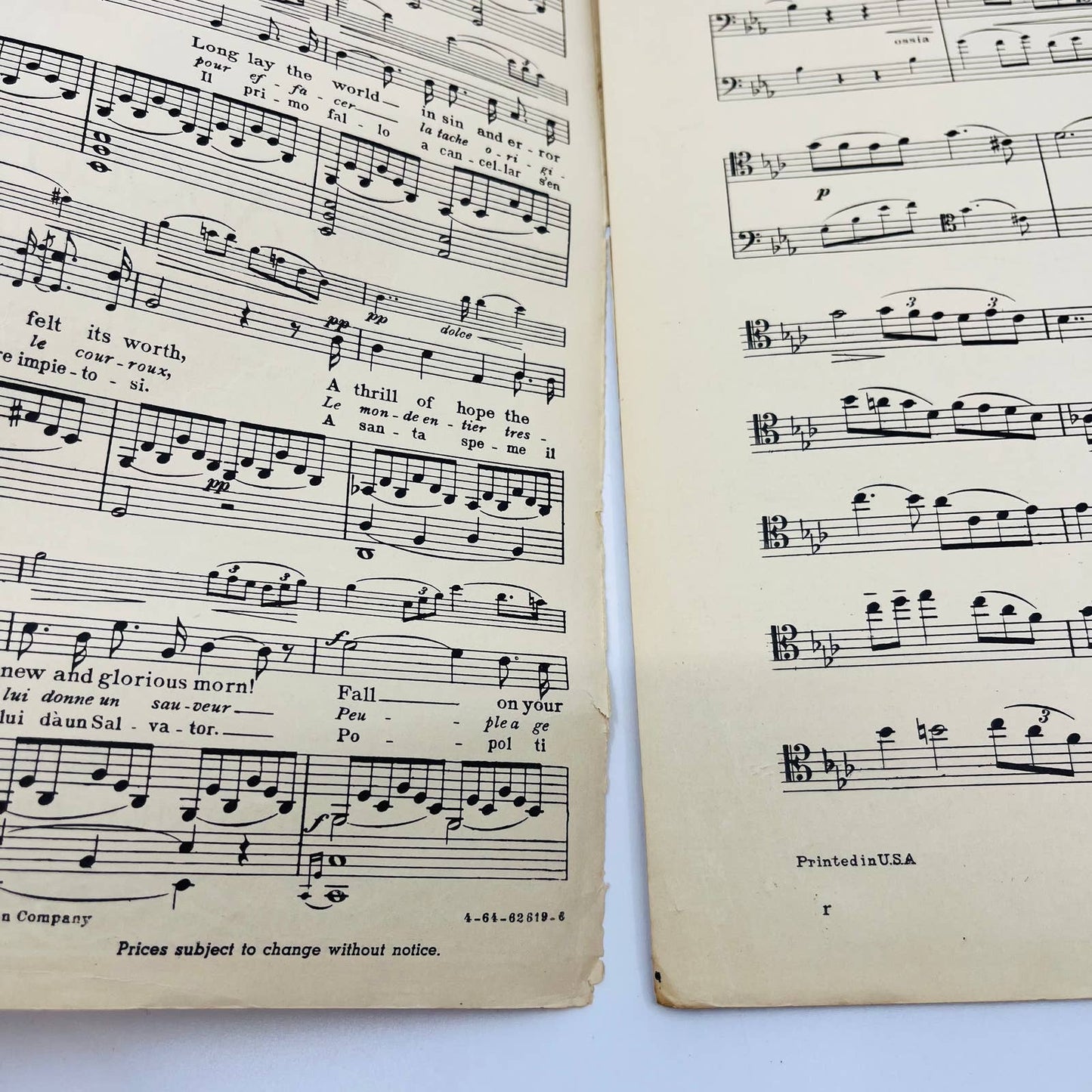 1900 Christ Sheet Music Cantique de Noël O Holy Night Adolphe Adam C11