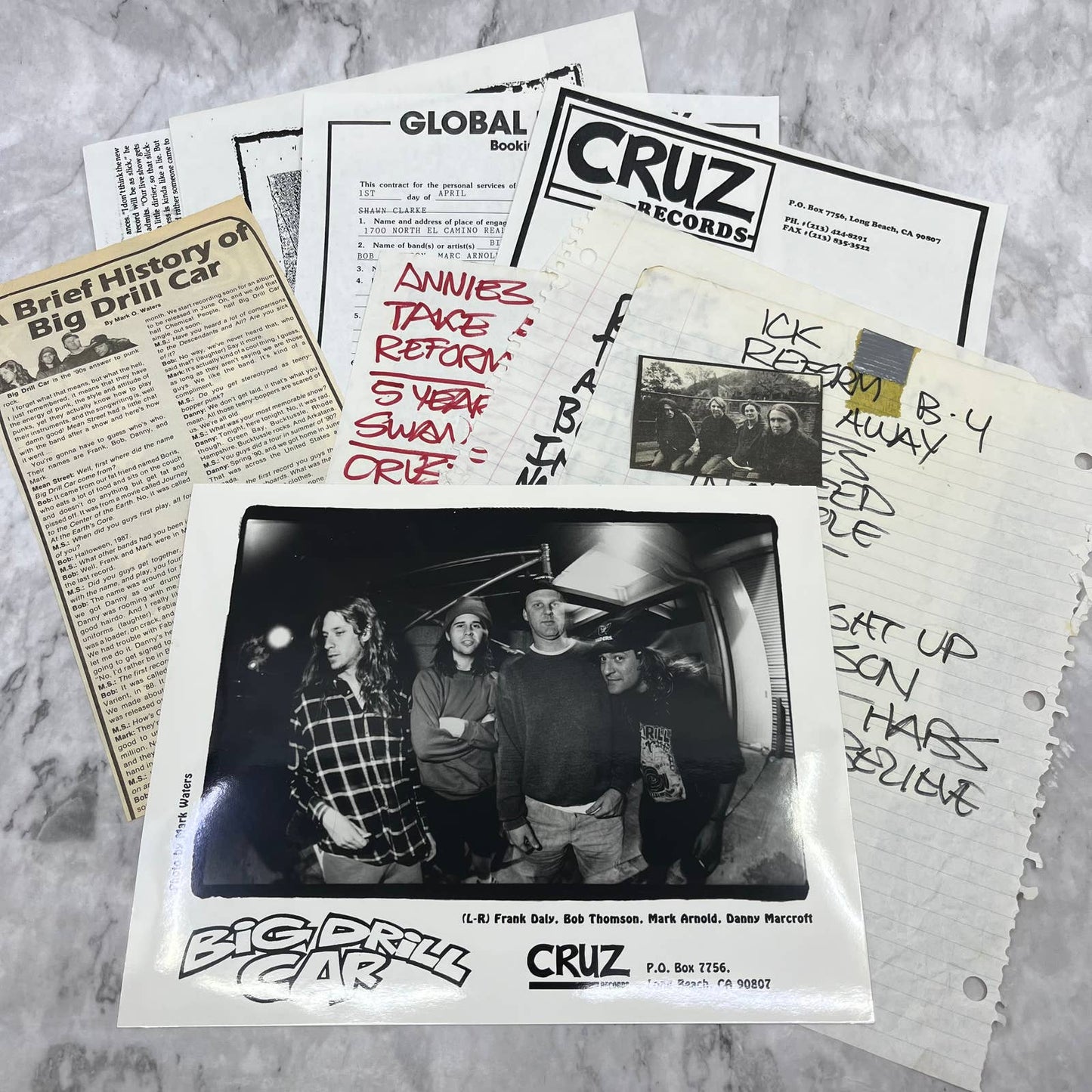 Vintage Big Drill Car Indie Rock Fan Memorabilia Collection FL5