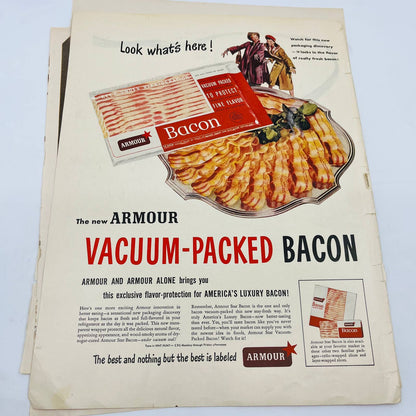 1940-60 Set of 8 Processed Meat Related Original Print Ads TA8