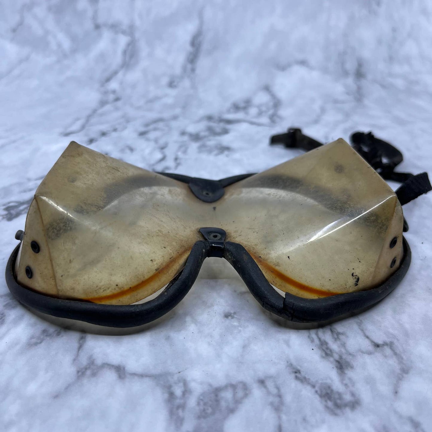 Vintage Skydiving Goggles Orange Tint TF6
