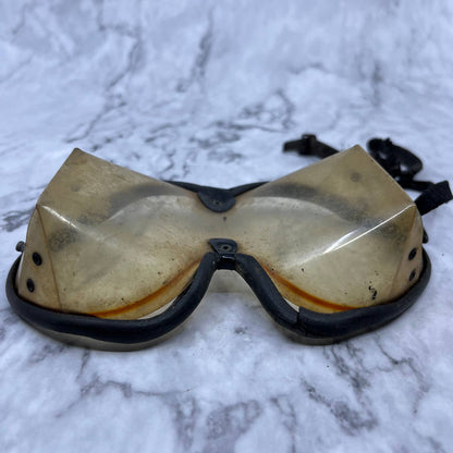 Vintage Skydiving Goggles Orange Tint TF6
