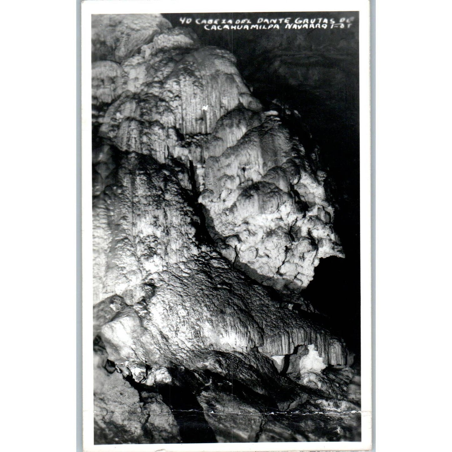 Cabezo Del Dante Grutas De Cacahuamilpa Mexico - Original RPPC Postcard TJ7-MP