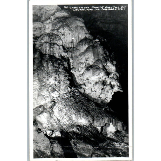 Cabezo Del Dante Grutas De Cacahuamilpa Mexico - Original RPPC Postcard TJ7-MP