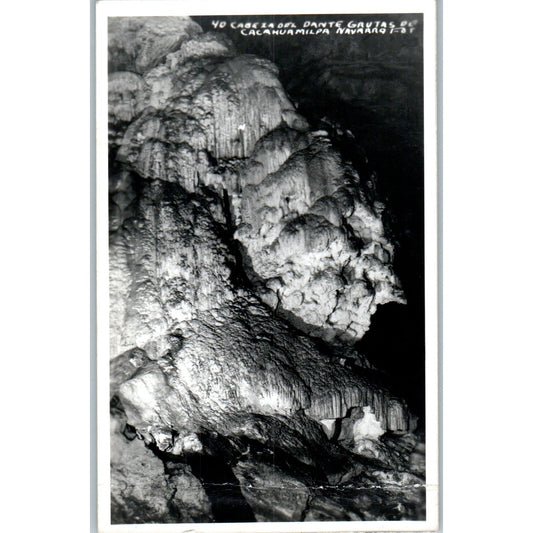 Cabezo Del Dante Grutas De Cacahuamilpa Mexico - Original RPPC Postcard P3-8