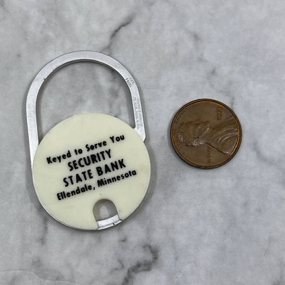 Vintage Advertising Keychain Security State Bank Ellendale MN SE7