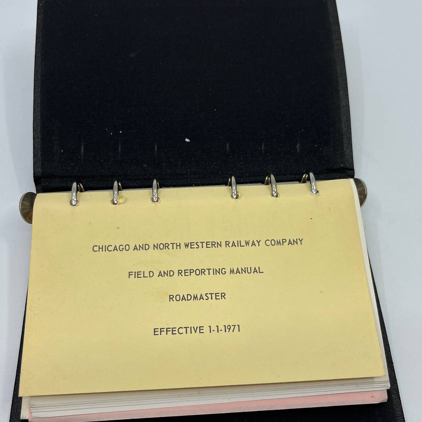 1971 Chicago Northwestern Railway Field Reporting Manual Roadmaster TG2