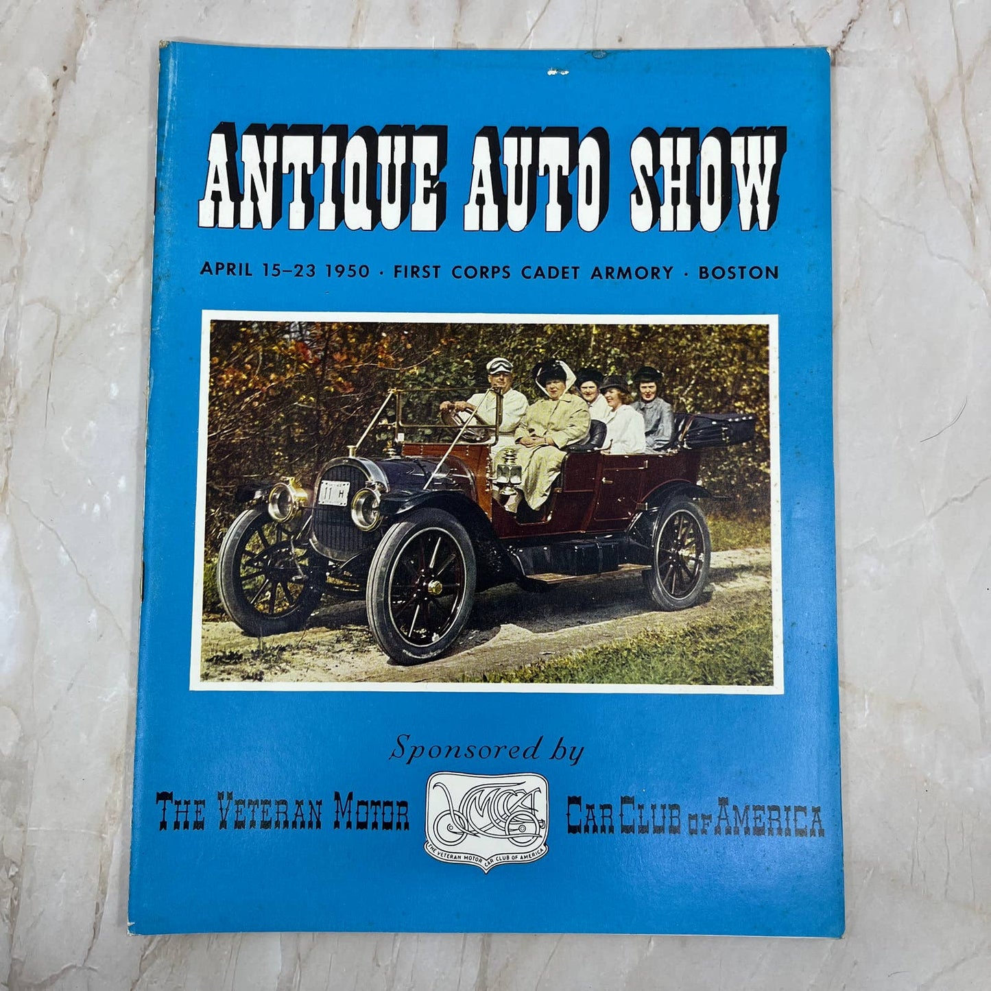 Antique Auto Show April 15-23 1950 Boston, MA Program Veteran Motor Car Club TC5
