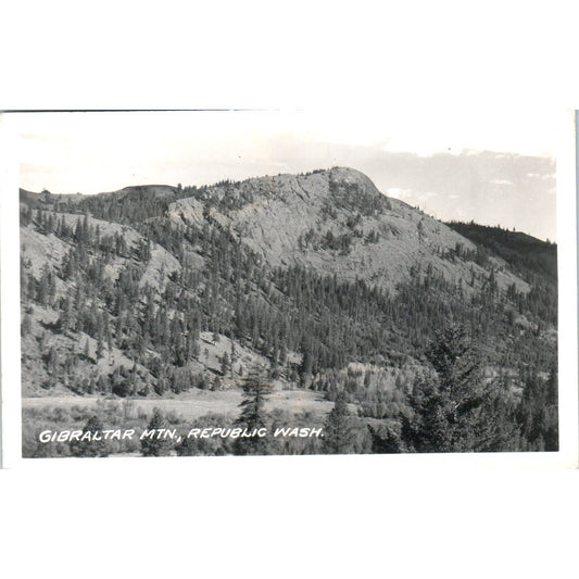 Vintage Postcard Gibraltar Mountain Republic Washington TD9-W2
