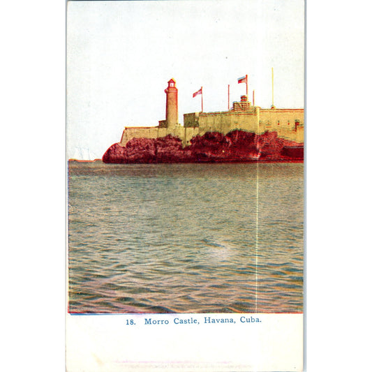 Morro Castle, Havana Cuba Original Postcard P3-1