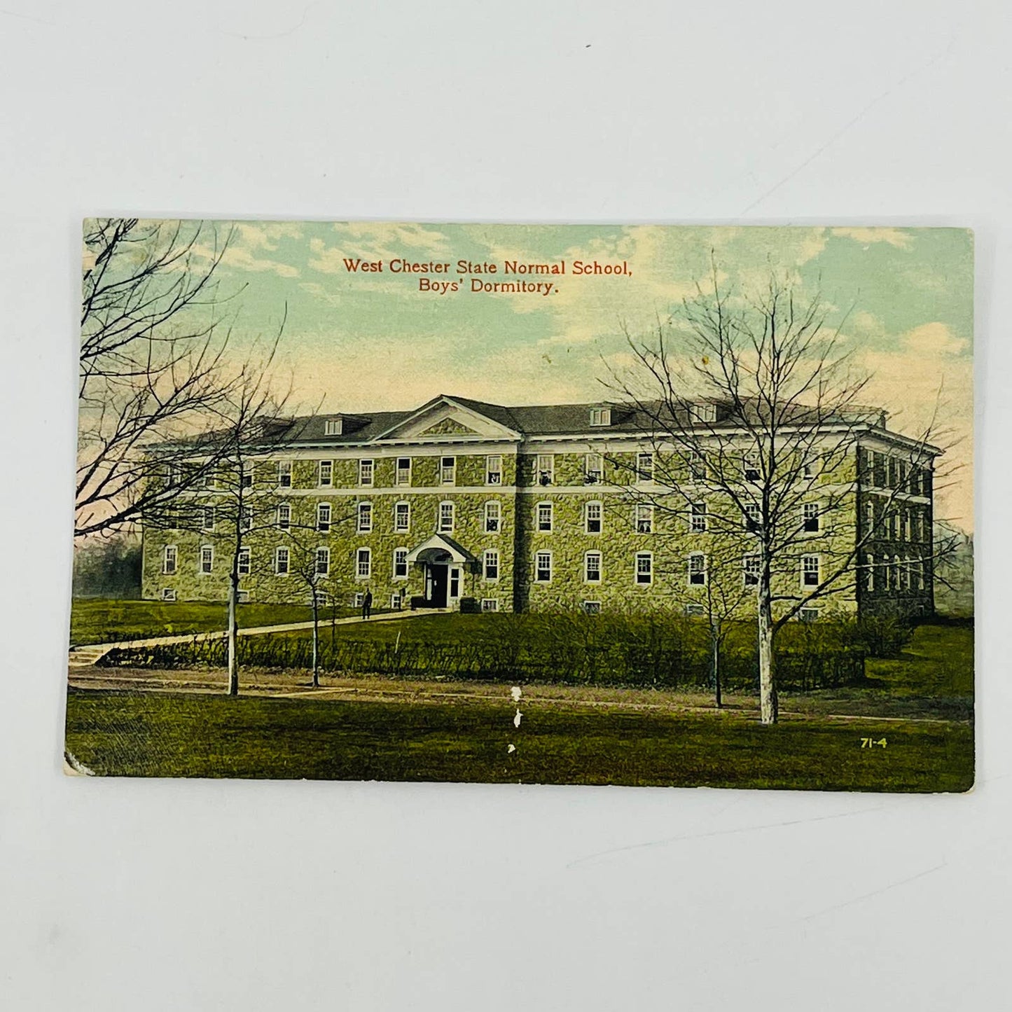 1910 Post Card West Chester State Normal School Boys’ Dormitory Pennsylvania PA3