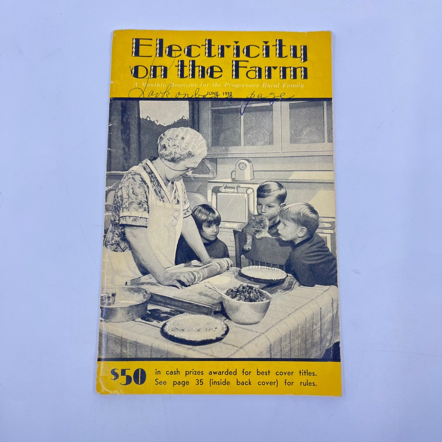 1932 June ELECTRICITY ON THE FARM Magazine for the Progressive Rural Family L1-4