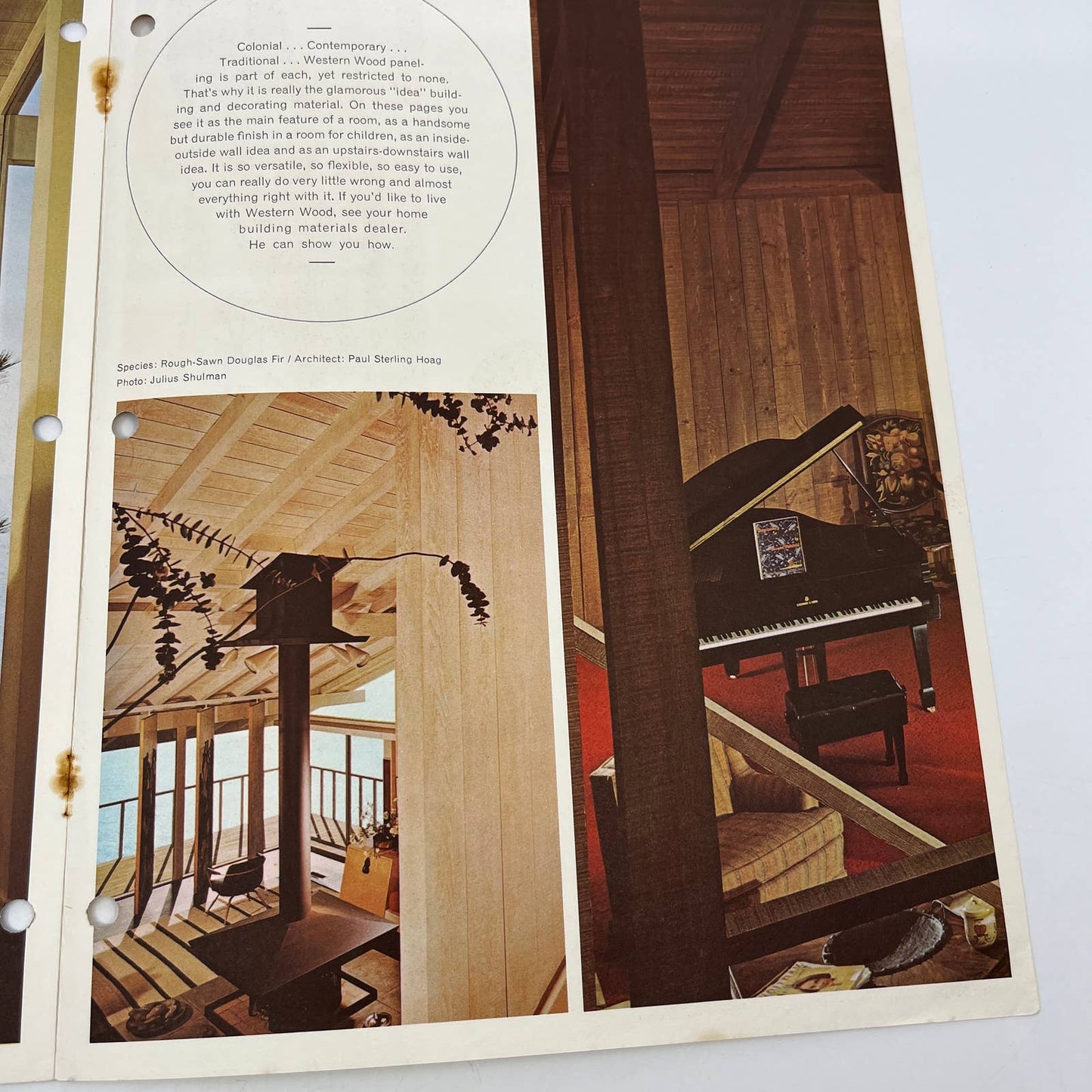 1950s MCM WWP Western Wood Products Paneling Advertising Booklet Brochure TH7