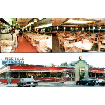 Tick Tock Diner Restaurant Clifton New Jersey - Original Postcard TJ7-RP2