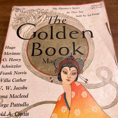 January 1926 Golden Book Magazine O. Henry Willa Cather George Pattullo Hugo TH8