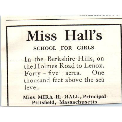 c1920 Harper's Ad - Blair Academy Boys School John C. Sharpe Blairstown NJ EA3-1