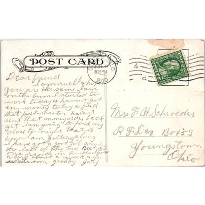1910 Abbott Hotel Denver Colorado Original Postcard TK1-29