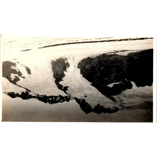 Highway to the Clouds Snowy Mountain RPPC Alaska Original Postcard P2-6