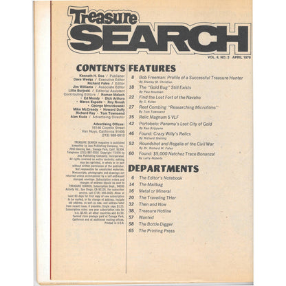 Treasure Search Magazine - Treasure Hunting Mining Metal Detecting Apr 1978 M4