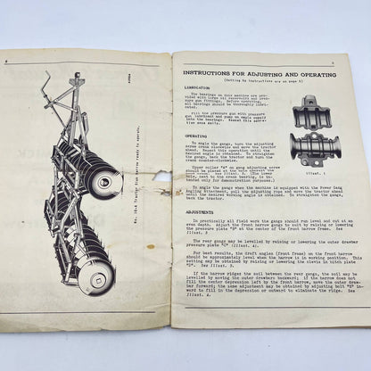 1951 McCormick Deering No. 10-A Tractor Disk Harrow Owners Manual IH TC6