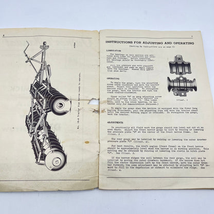 1951 McCormick Deering No. 10-A Tractor Disk Harrow Owners Manual IH L4-5