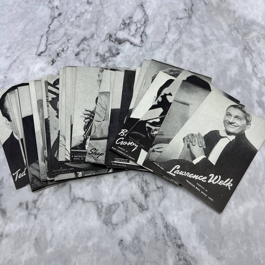Huge Lot of 31 Mutoscope Postcards: Musician Band Leaders of the 30s/40s TD8