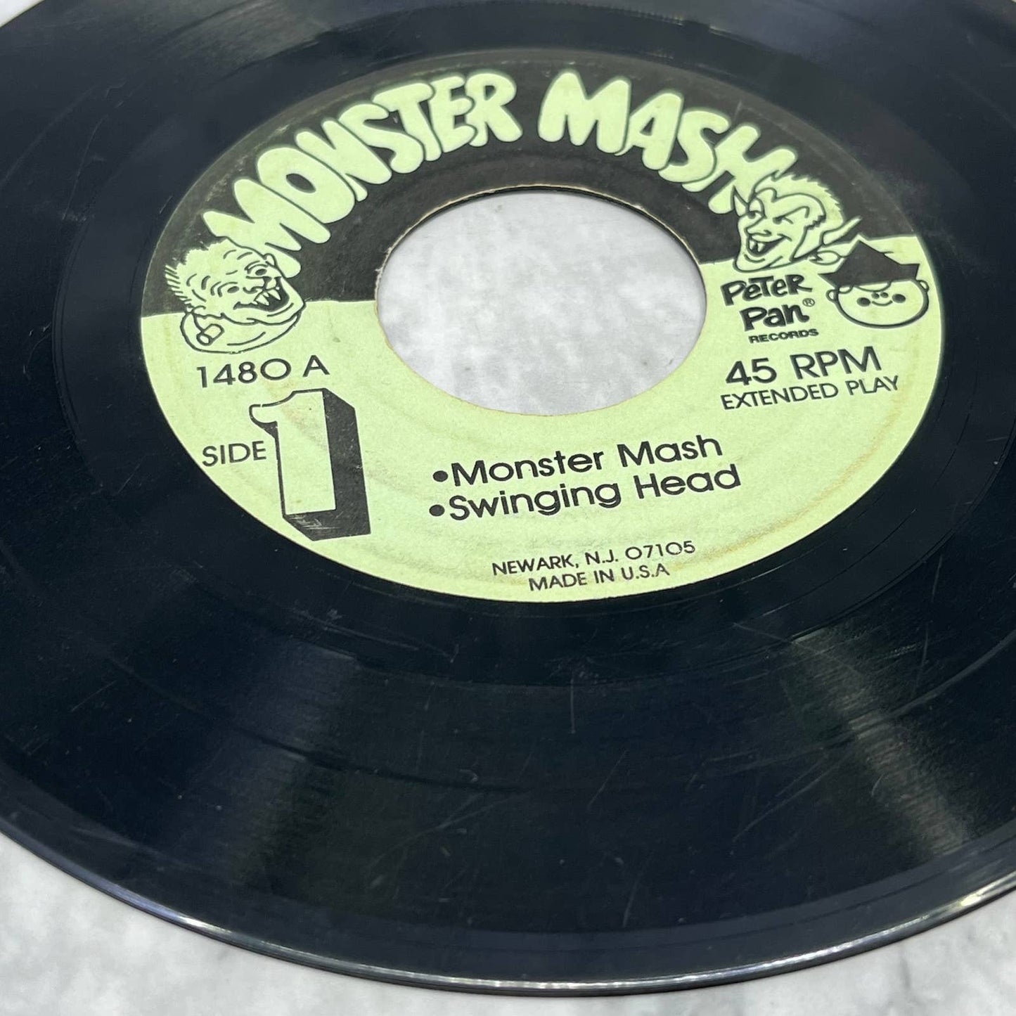 Monster Mash 45rpm 7" On Peter Pan Saturday Evening Ghost Be Careful TJ4