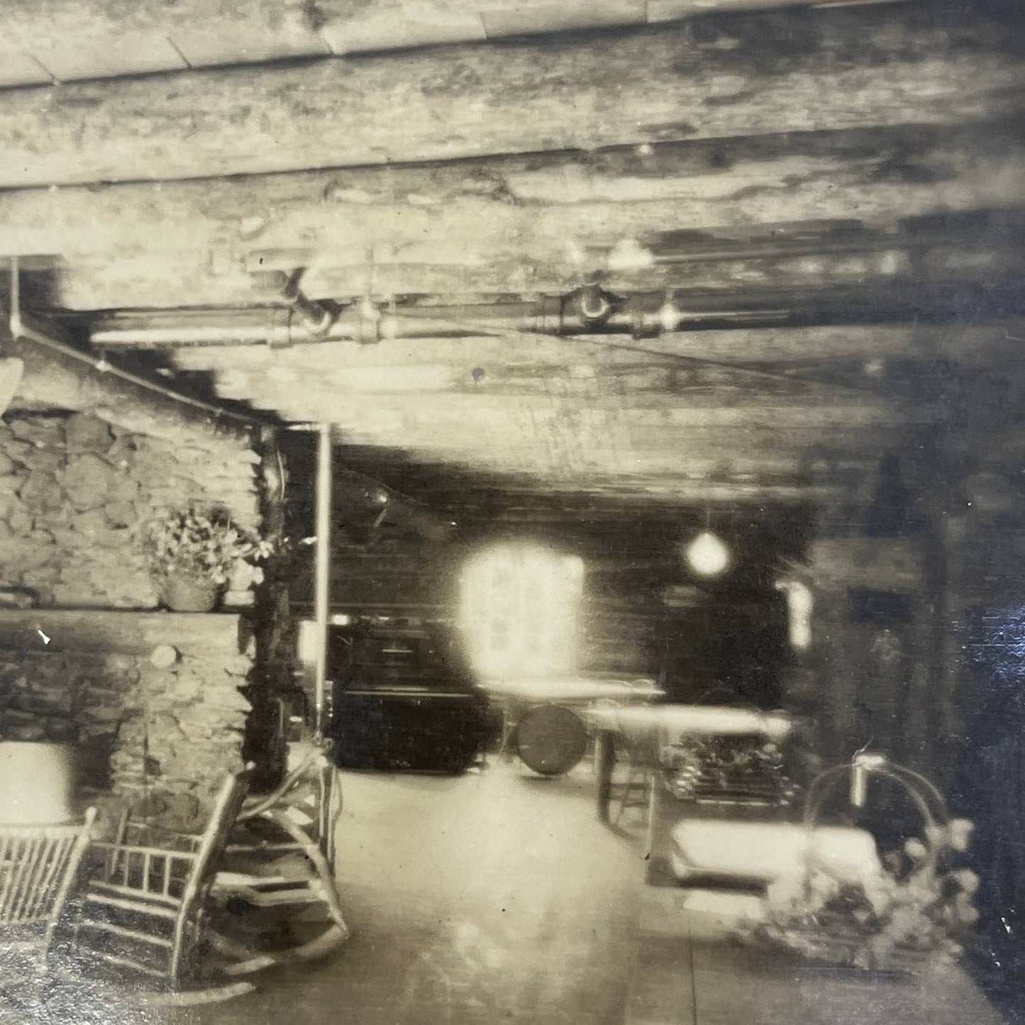 Antique RPPC No 12 Interior Ketchum Kamp Hotel Ketchum Idaho AC1