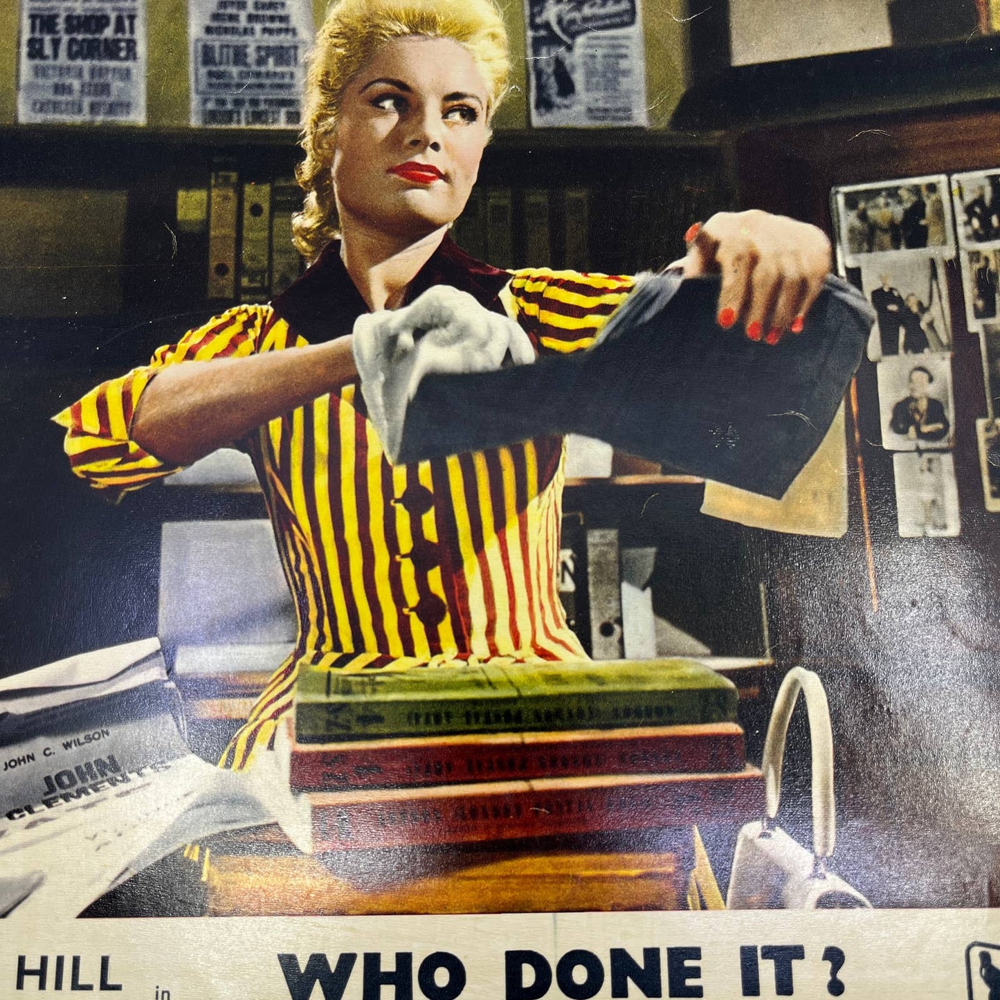 Who Done It? 1956 Benny Hill Belinda Lee 11x14 Lobby Card FL4