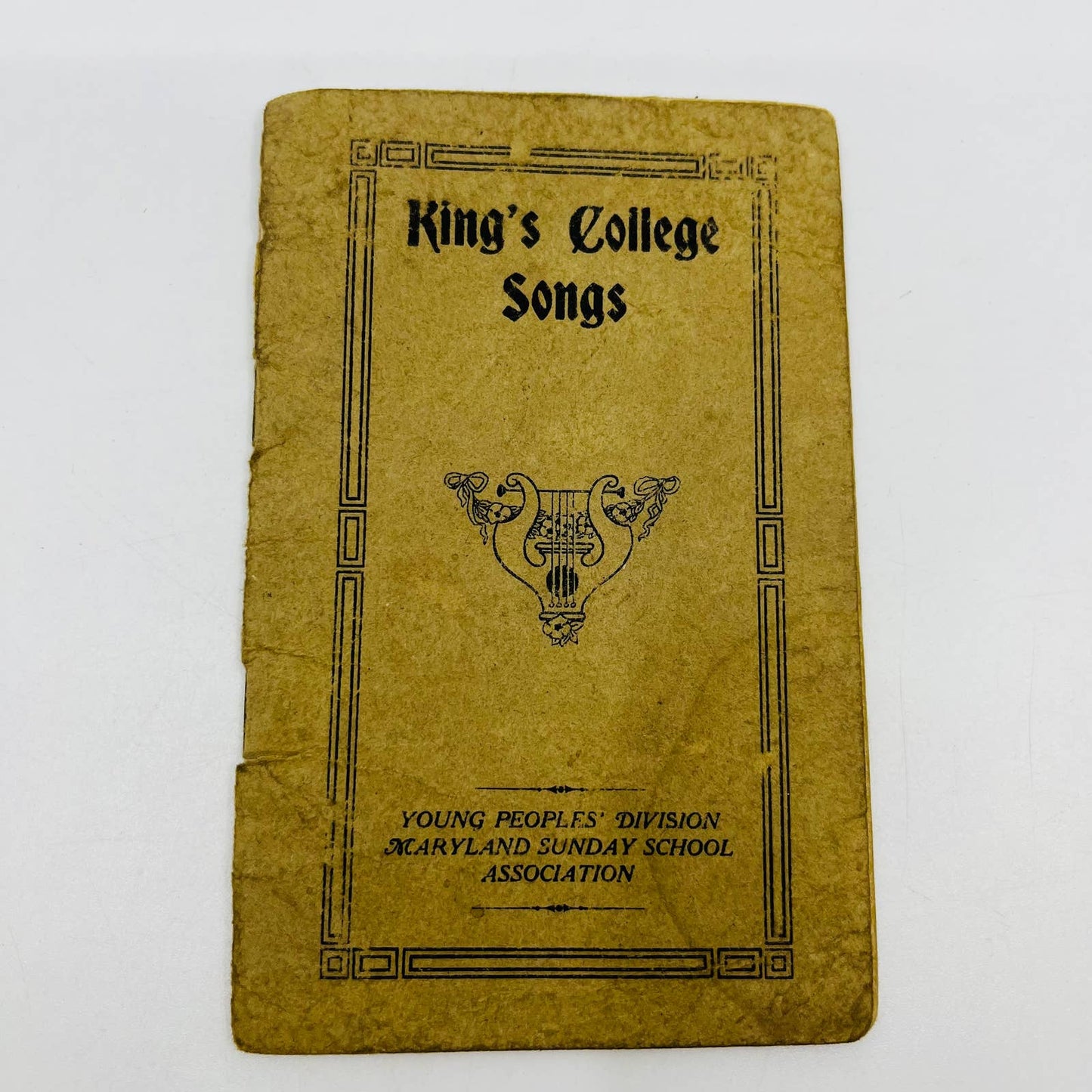 1920s King’s College Songs Christian Sunday School Song Book Maryland D5