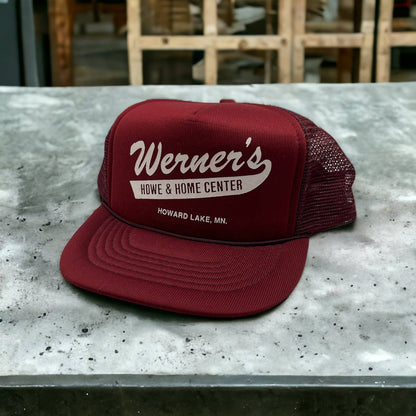Werner’s Home & Home Center Howard Lake MN Trucker Hat Cap Snap Back Mesh HB1