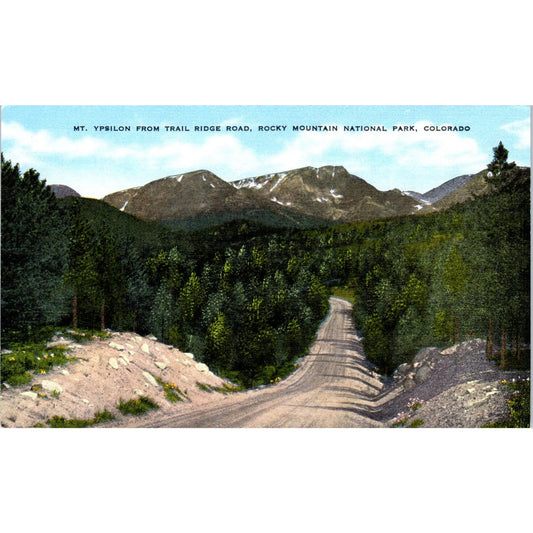 Ypsilon From Trail Ridge Road Rocky Mountains Colorado Original Postcard P1-13