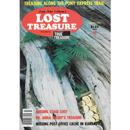 Long John Lathams Lost Treasure Magazine Lost Mines, Buried, Sunken Mar 1978 M1