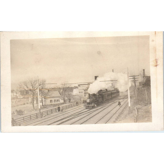 Antique Postcard RPPC Steam Engine Locomotive Train c1910 SE8