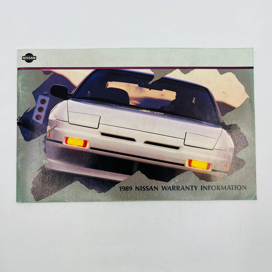 1989 Nissan Warranty Information Booklet BA1