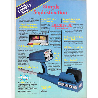 Treasure Search Magazine 1988 March/April Metal Detecting Gold Diamonds M2