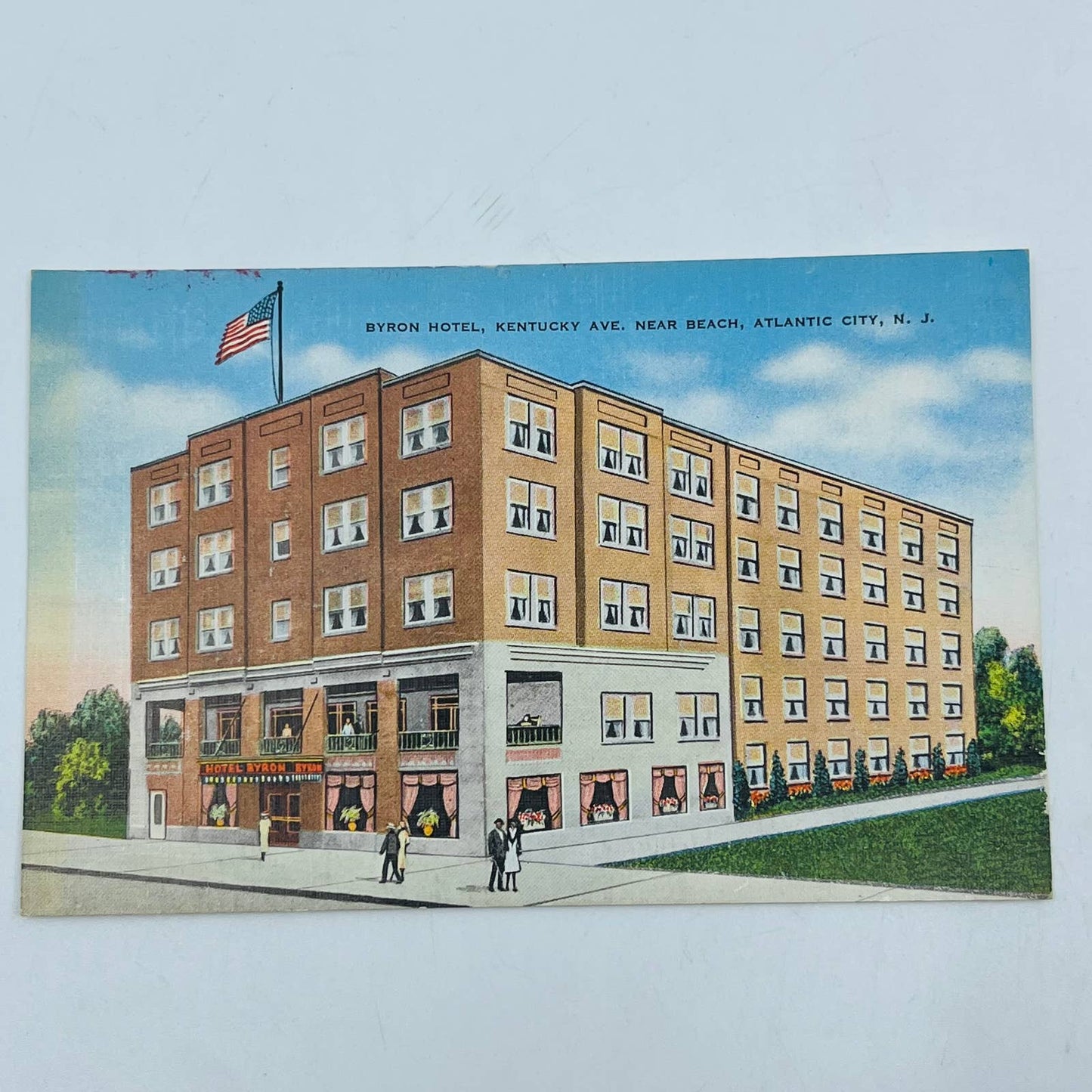 Vintage Post Card BYRON HOTEL Kentucky Ave Atlantic City New Jersey PA8