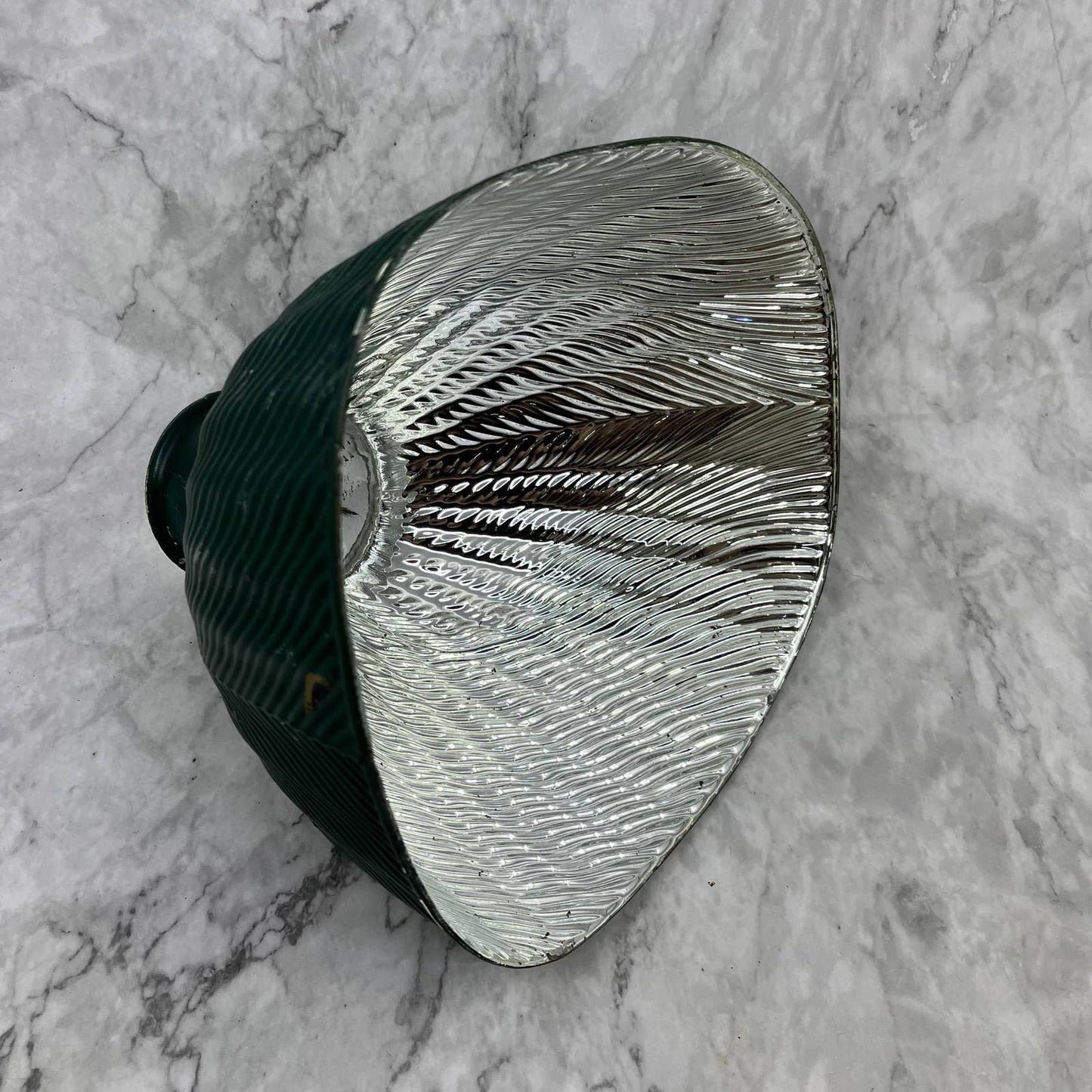 Antique X-Ray Trademark Mercury Glass Light Shade No 610 Jupiter