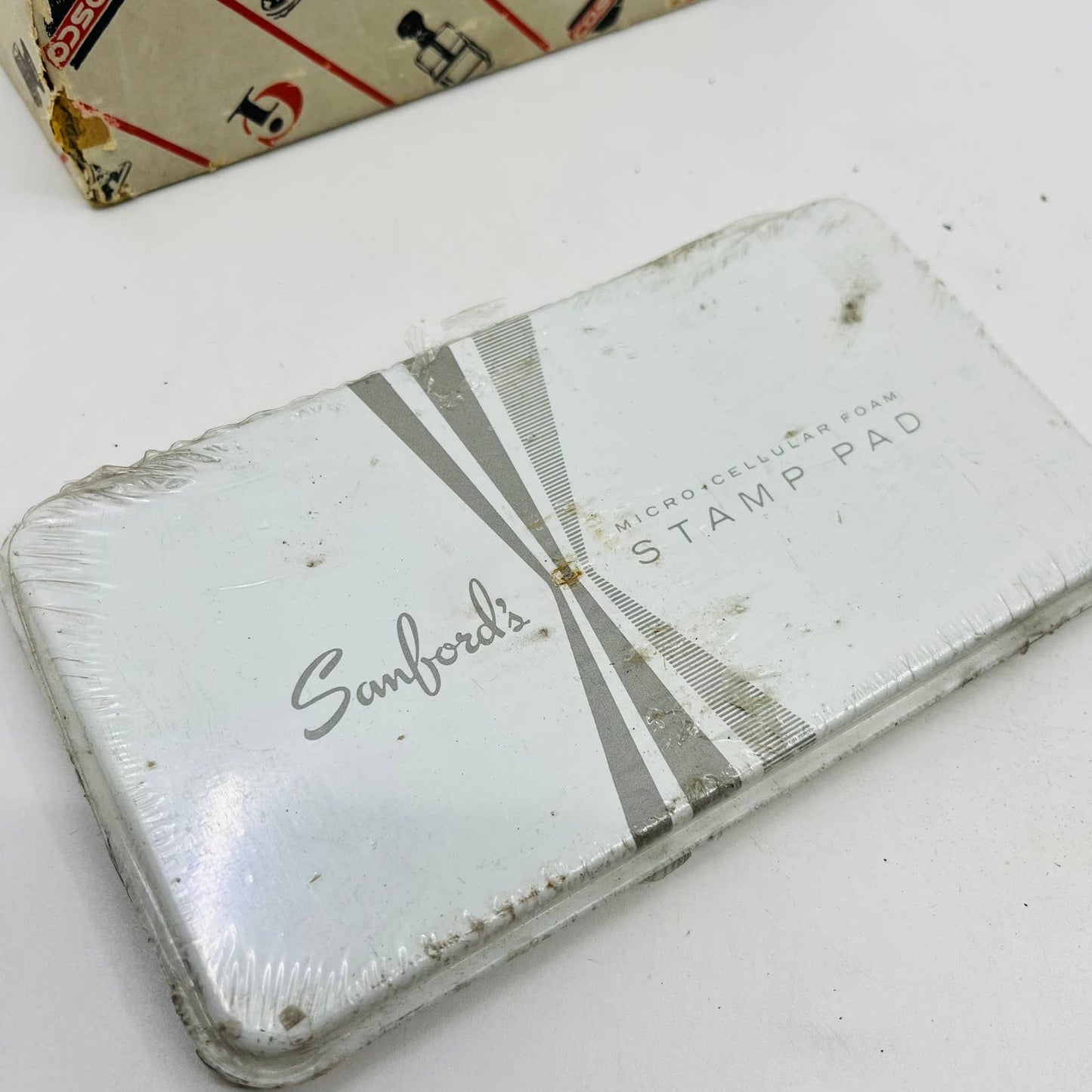 Cosco Pullman 4-6 Band Ink Stamp W/ Letters Original Box Sanford Ink Pad BA1