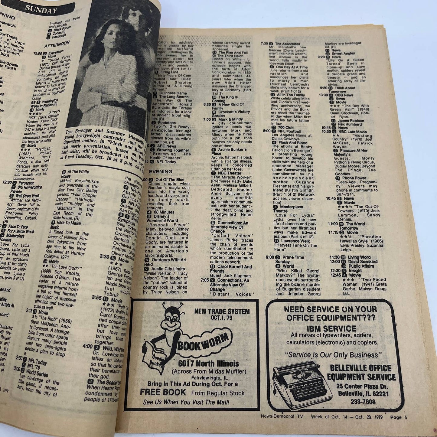 1979 Oct 14 Bellville IL News-Democrat TV Listings Magazine M*A*S*H TG6