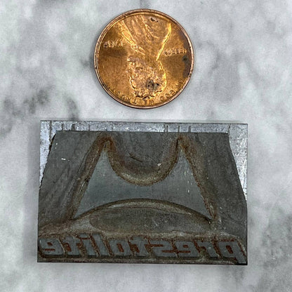 Vintage Printing Letterpress Printers Block Plate PRESTOLITE Logo TJ59