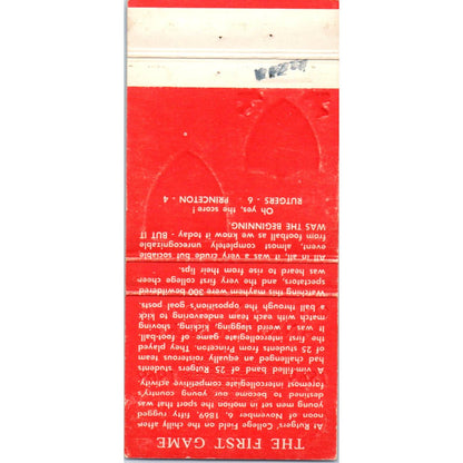 1969 Rutgers Princeton Football 100th Anniversary Matchbook Cover SA1-M10