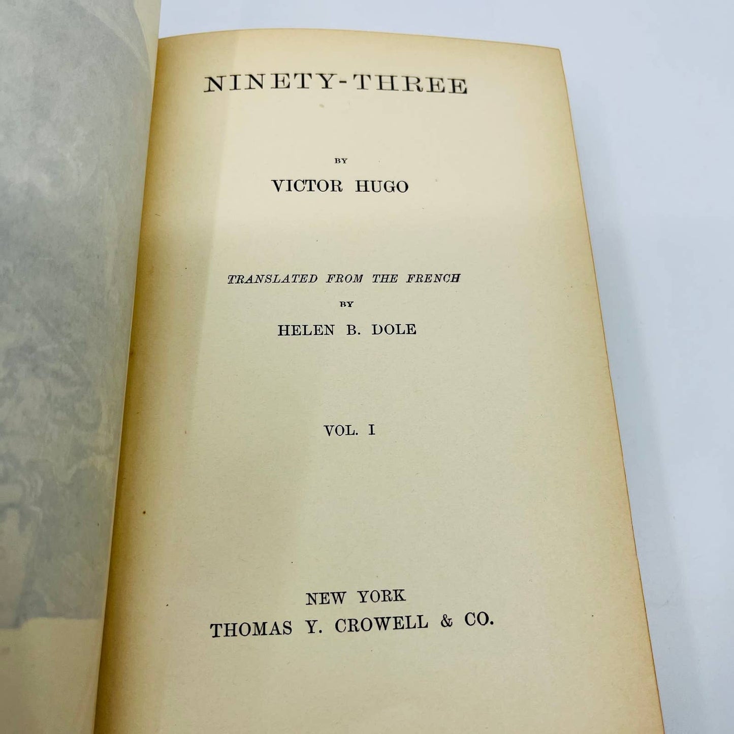 1880s Ninety Three Victor Hugo English Isabel Hapgood T.Y. Crowell BA4