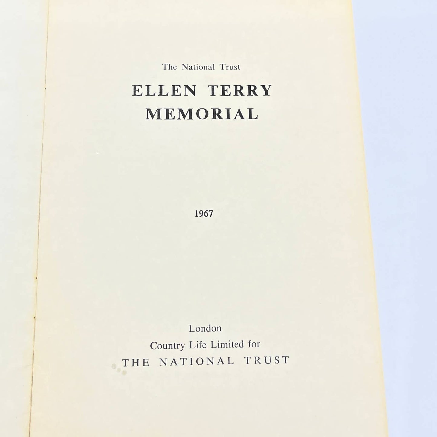 1967 Ellen Terry Memorial at Smallhythe Booklet London England TG2