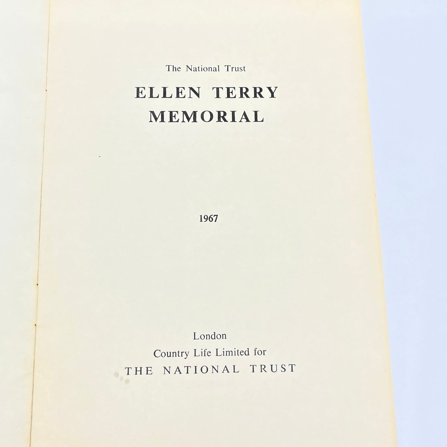 1967 Ellen Terry Memorial at Smallhythe Booklet London England H5-3