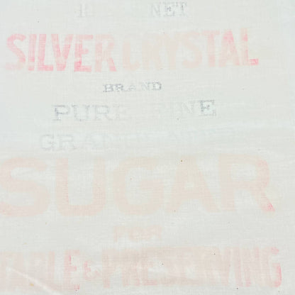 Vintage Sugar Sack - Silver Crystal Great Western Sugar Co Denver 15" TF5-3