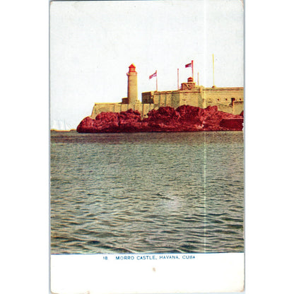 Morro Castle in Havana Cuba Original Postcard TK1-P16