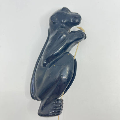 Vintage Bakelite Climber Climbing Toy Black Monkey Plastic  TE5