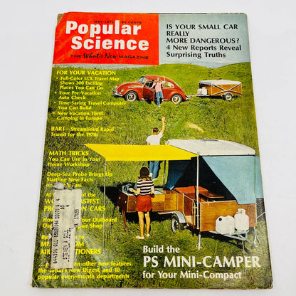 Popular Science Monthly Magazine May 1971 DIY Mini Camper TD6