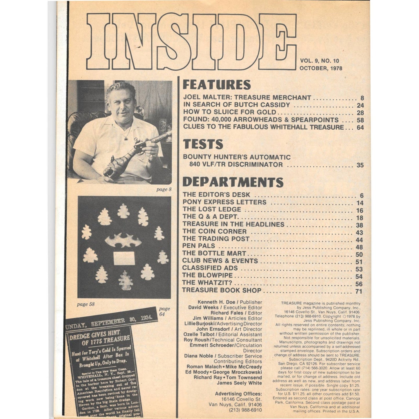 Treasure Magazine - Treasure Hunting Metal Detecting Oct 1978 M4